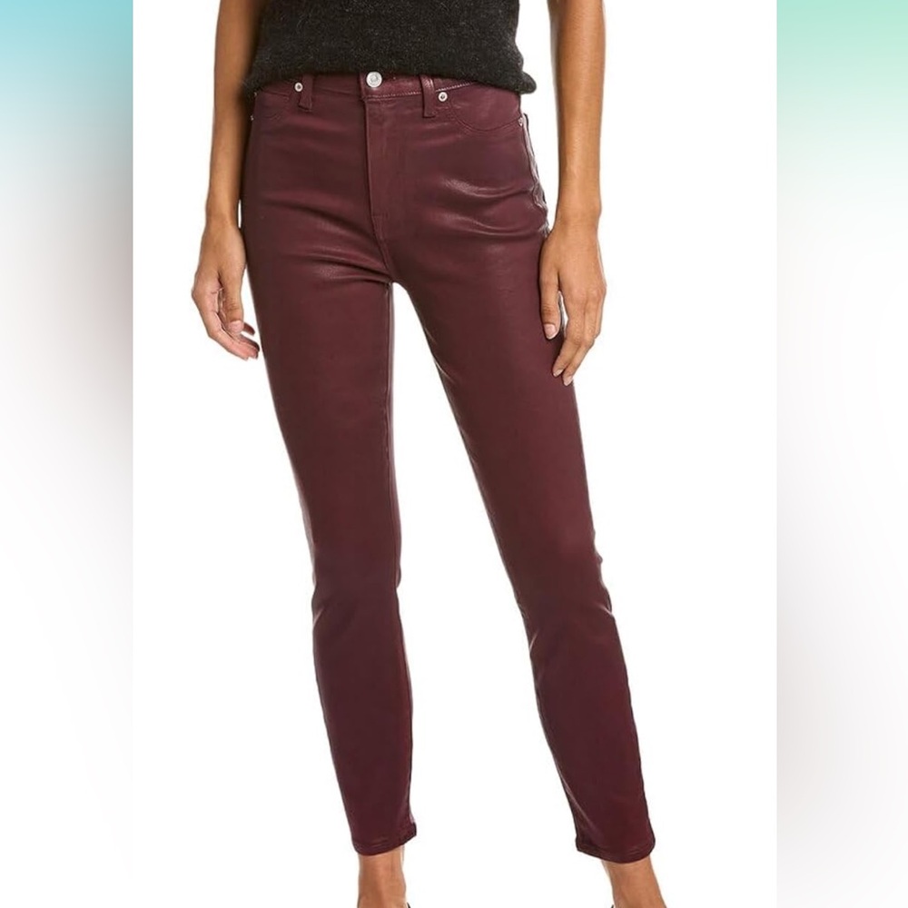 7 For All Mankind Women's Burgundy Pants